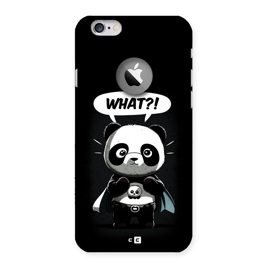 Panda What Confused Back Case for iPhone 6 Logo Cut