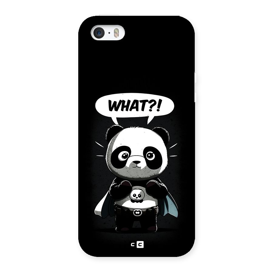 Panda What Confused Back Case for iPhone SE 2016