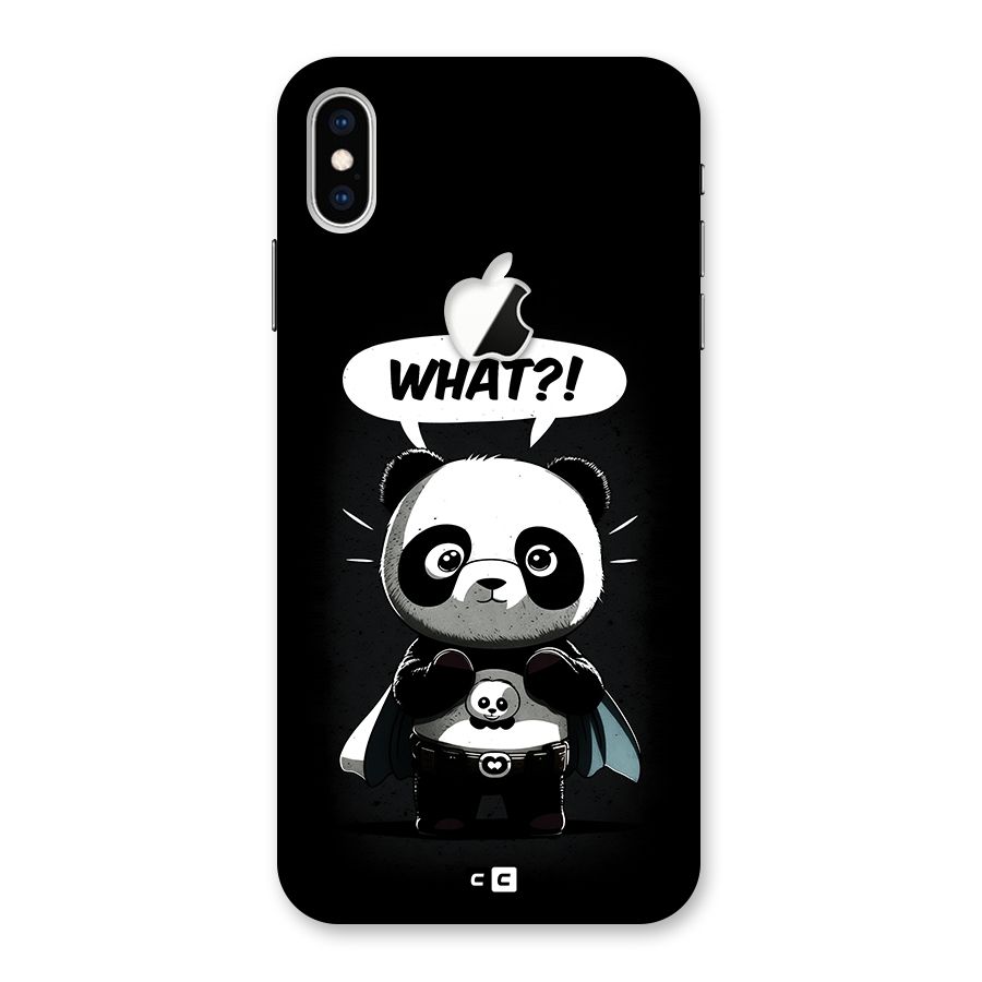 Panda What Confused Back Case for iPhone XS Max Apple Cut