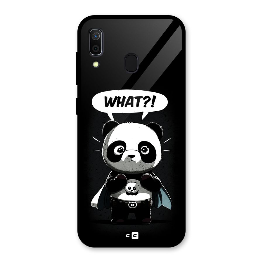 Panda What Confused Glass Back Case for Galaxy A30