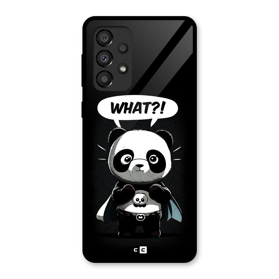 Panda What Confused Glass Back Case for Galaxy A33 5G