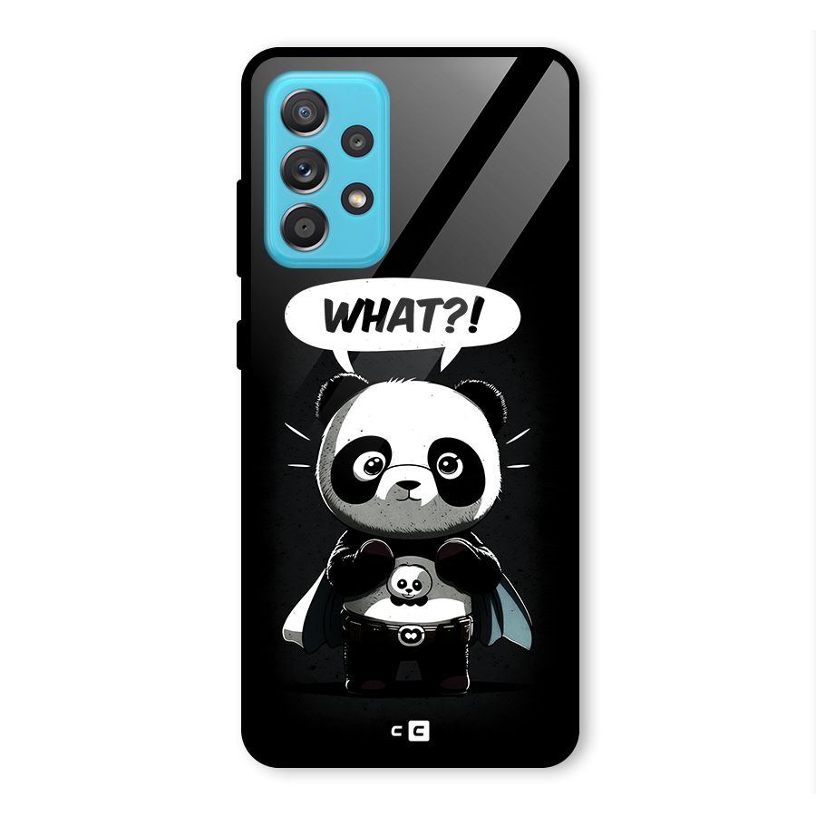 Panda What Confused Glass Back Case for Galaxy A52
