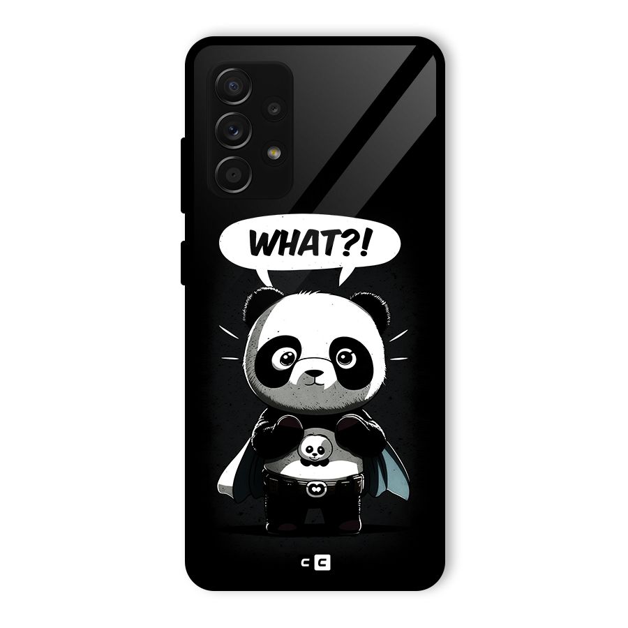Panda What Confused Glass Back Case for Galaxy A53 5G