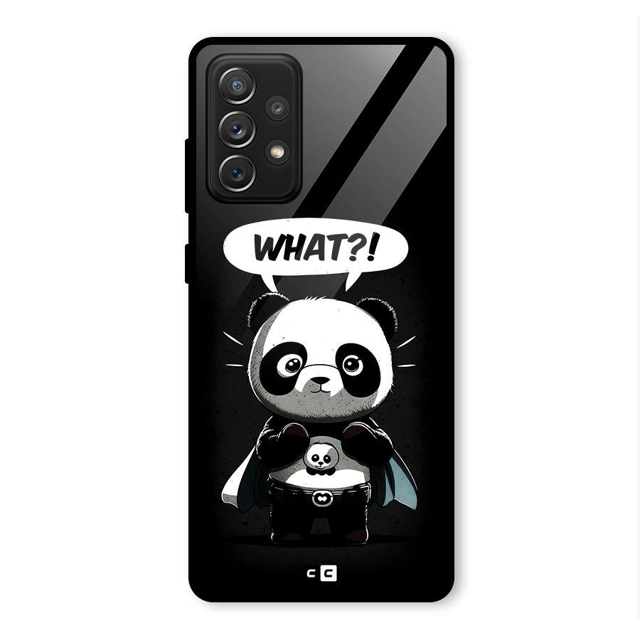 Panda What Confused Glass Back Case for Galaxy A72
