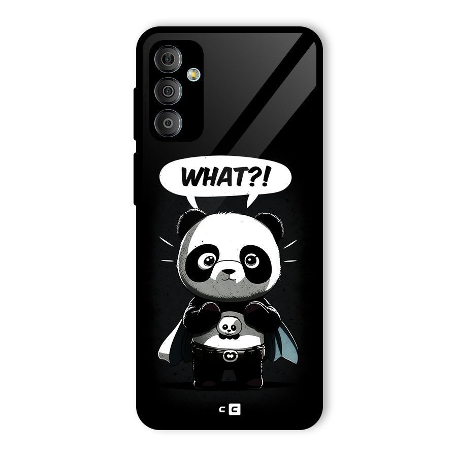 Panda What Confused Glass Back Case for Galaxy F23