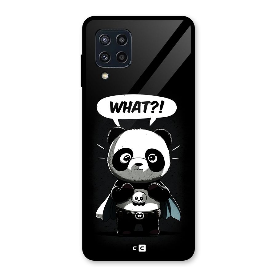 Panda What Confused Glass Back Case for Galaxy M32