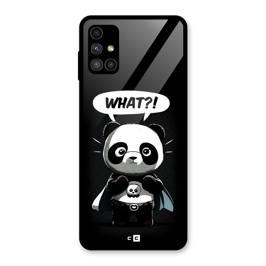 Panda What Confused Glass Back Case for Galaxy M51