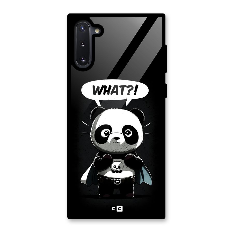 Panda What Confused Glass Back Case for Galaxy Note 10
