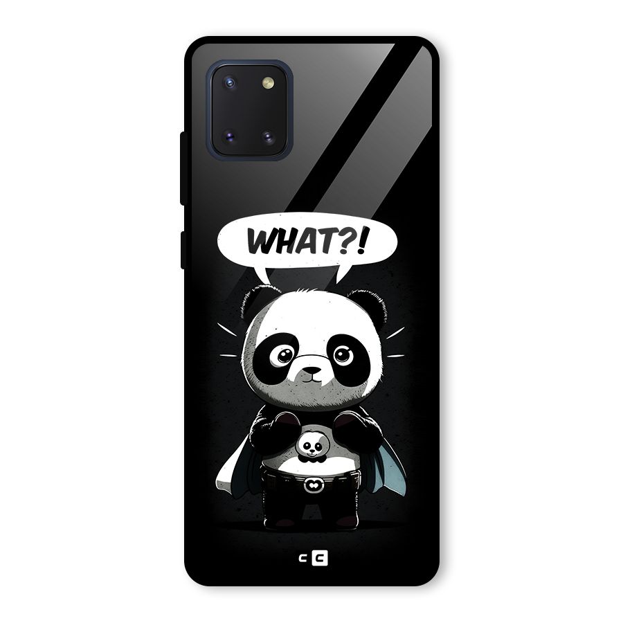 Panda What Confused Glass Back Case for Galaxy Note 10 Lite