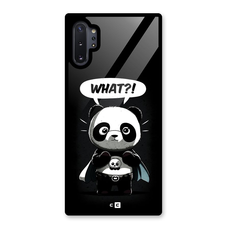 Panda What Confused Glass Back Case for Galaxy Note 10 Plus