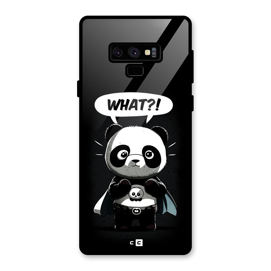 Panda What Confused Glass Back Case for Galaxy Note 9