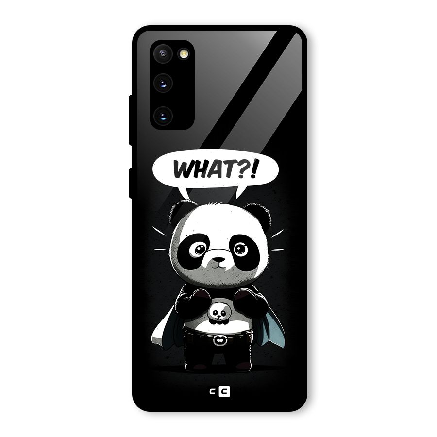 Panda What Confused Glass Back Case for Galaxy S20 FE 5G