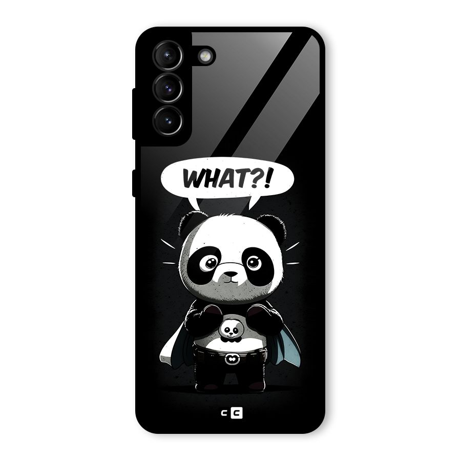 Panda What Confused Glass Back Case for Galaxy S21 Plus