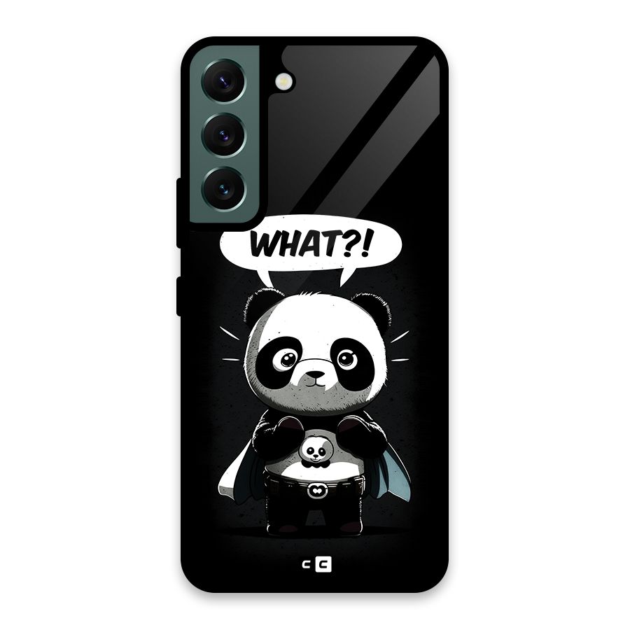 Panda What Confused Glass Back Case for Galaxy S22 5G