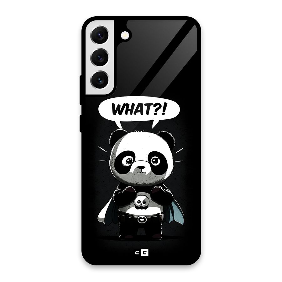 Panda What Confused Glass Back Case for Galaxy S22 Plus 5G
