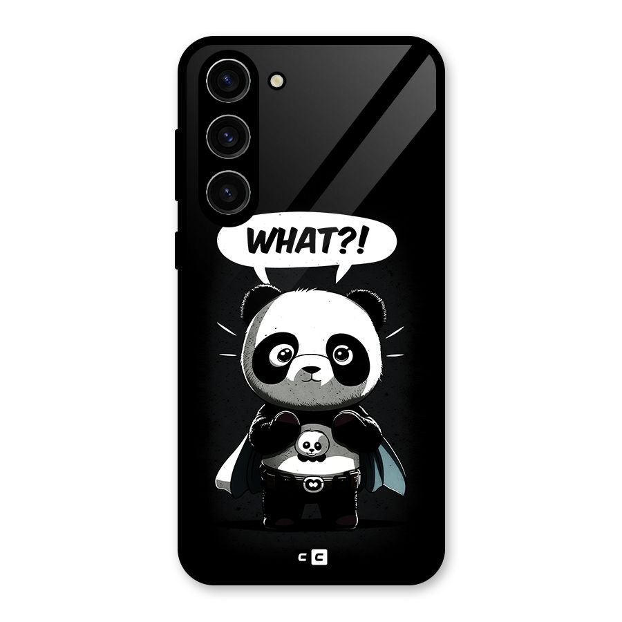 Panda What Confused Glass Back Case for Galaxy S23 Plus