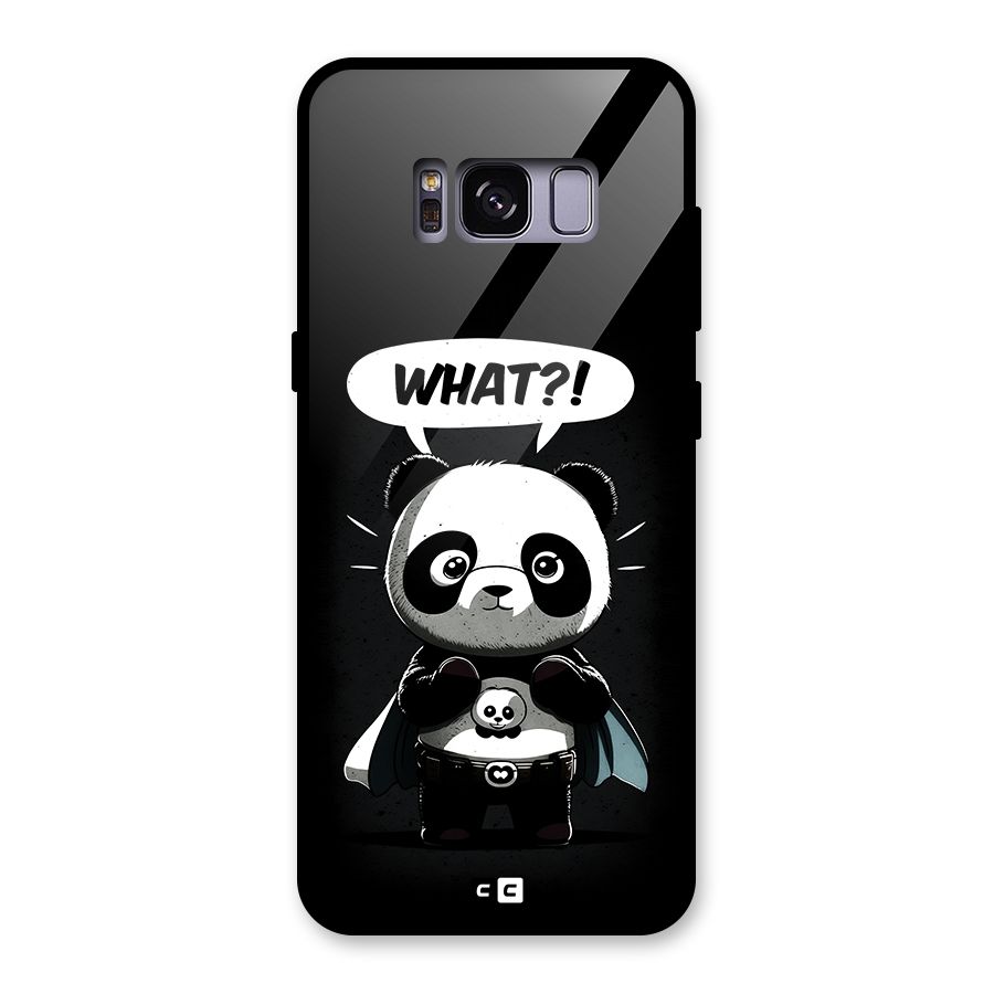 Panda What Confused Glass Back Case for Galaxy S8