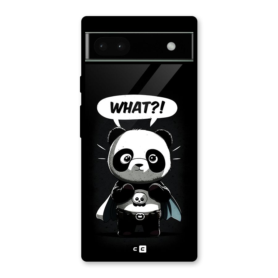 Panda What Confused Glass Back Case for Google Pixel 6a