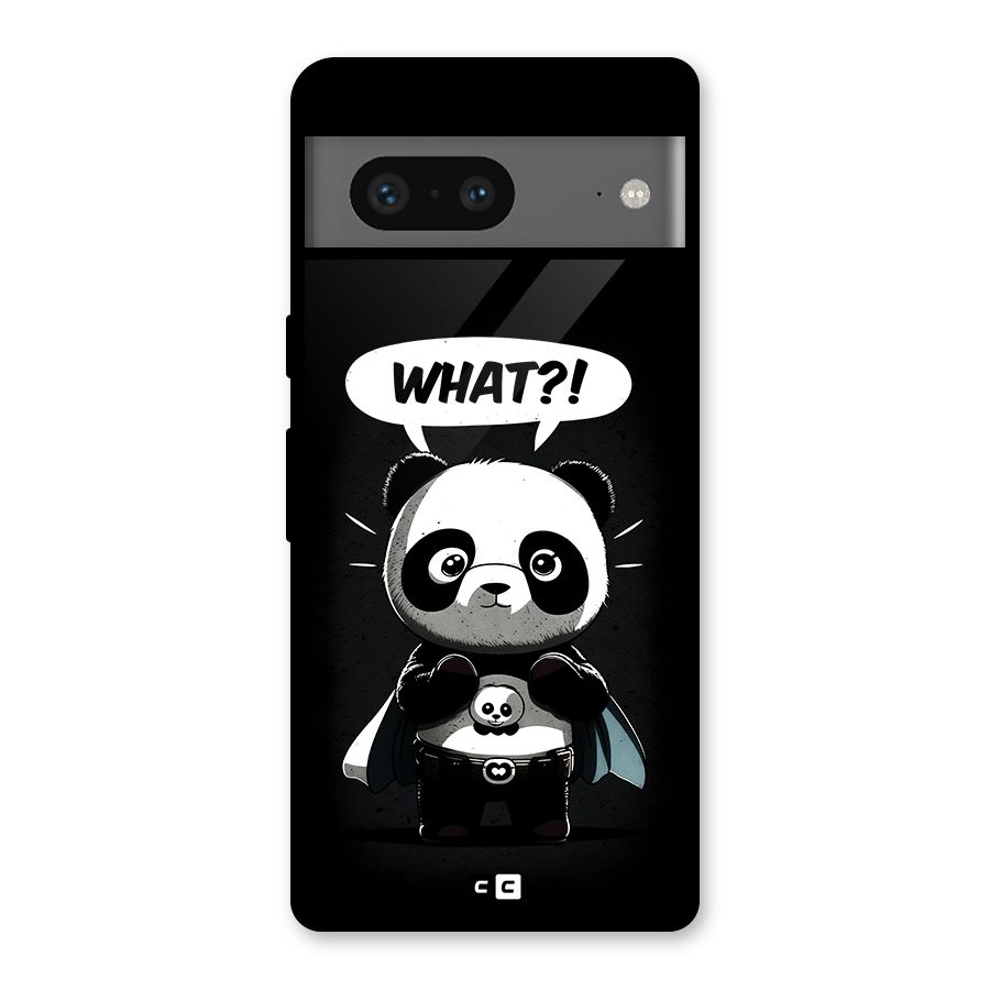 Panda What Confused Glass Back Case for Google Pixel 7
