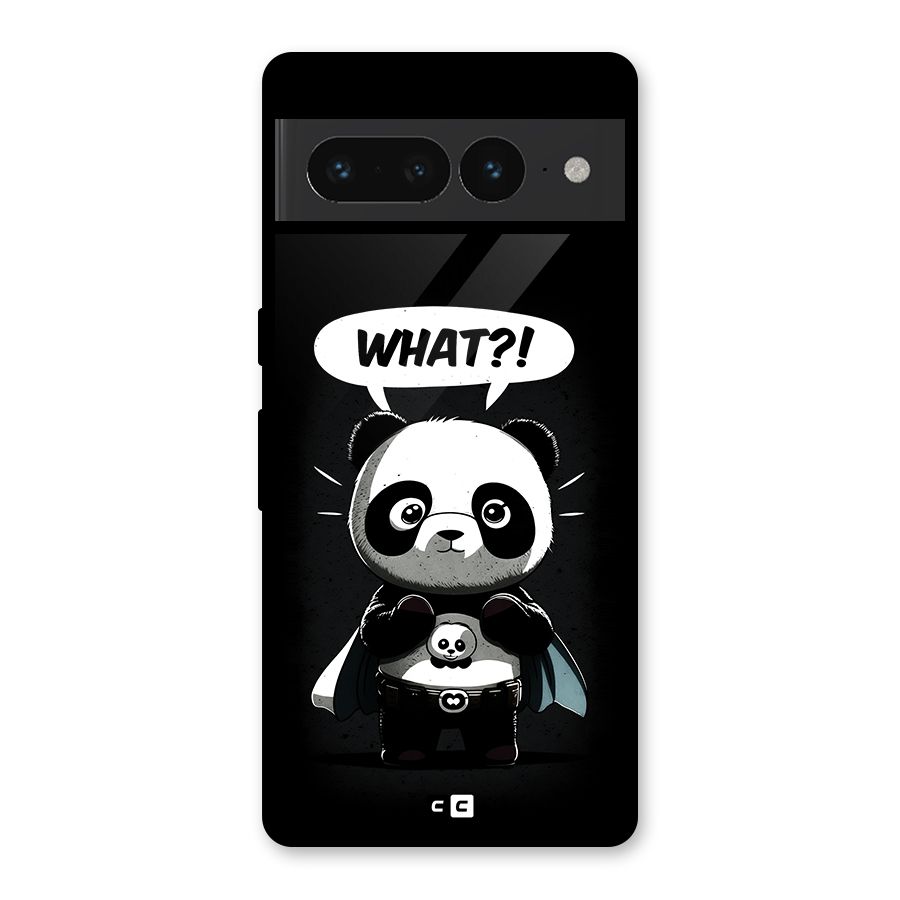 Panda What Confused Glass Back Case for Google Pixel 7 Pro