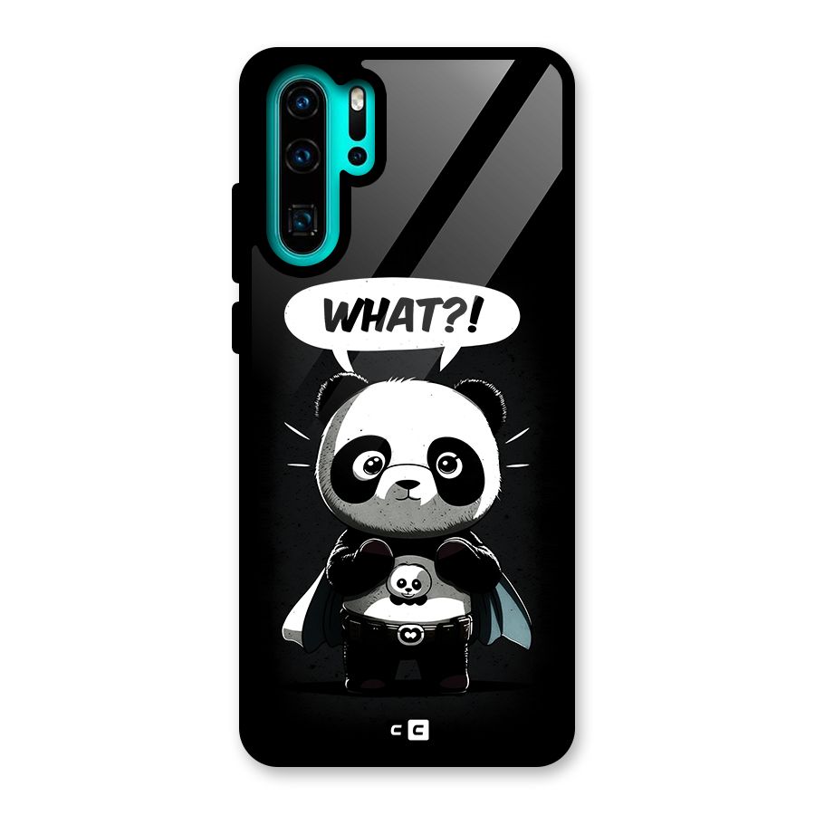 Panda What Confused Glass Back Case for Huawei P30 Pro
