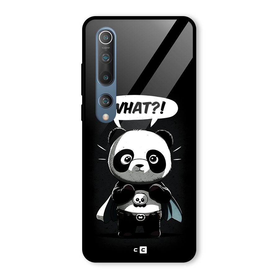 Panda What Confused Glass Back Case for Mi 10