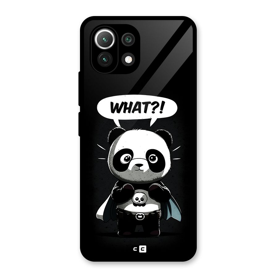 Panda What Confused Glass Back Case for Mi 11 Lite