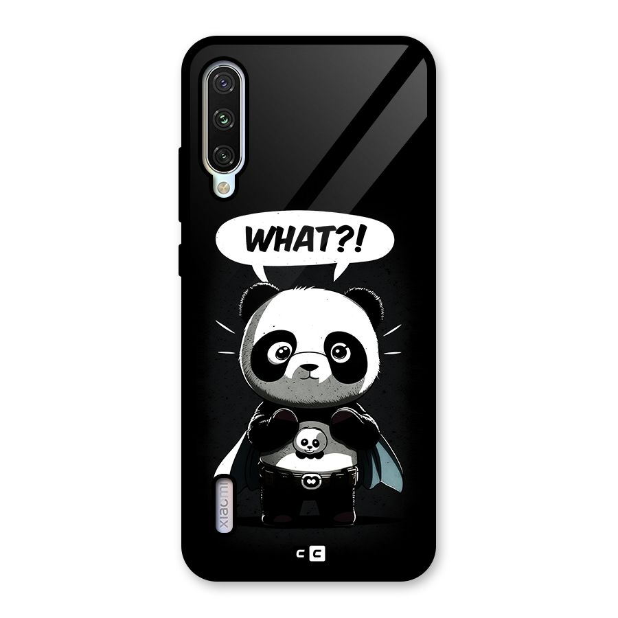 Panda What Confused Glass Back Case for Mi A3