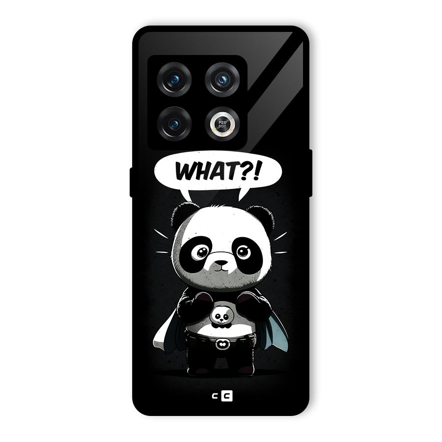 Panda What Confused Glass Back Case for OnePlus 10 Pro 5G
