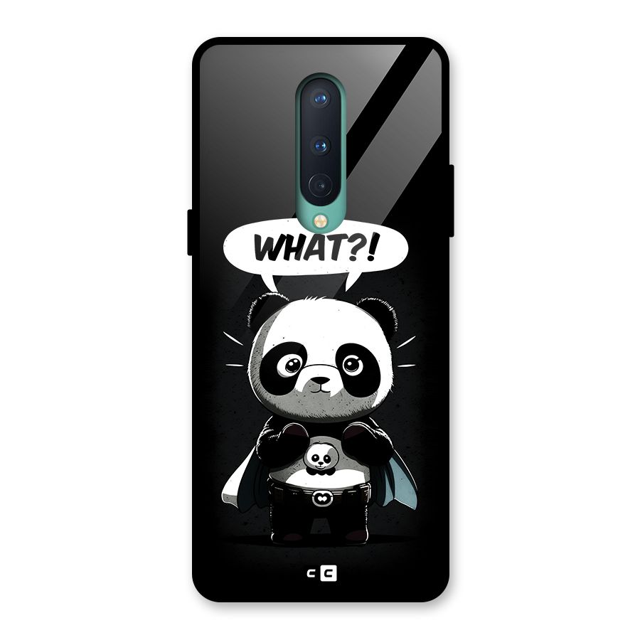 Panda What Confused Glass Back Case for OnePlus 8