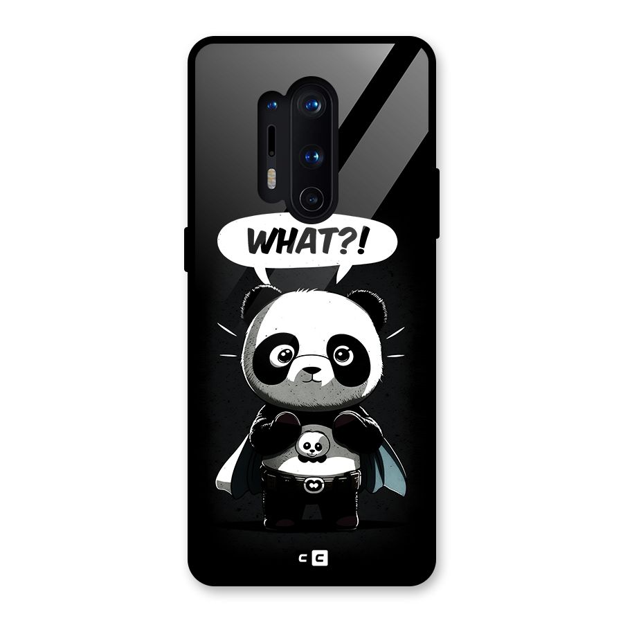 Panda What Confused Glass Back Case for OnePlus 8 Pro