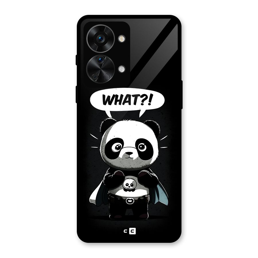 Panda What Confused Glass Back Case for OnePlus Nord 2T
