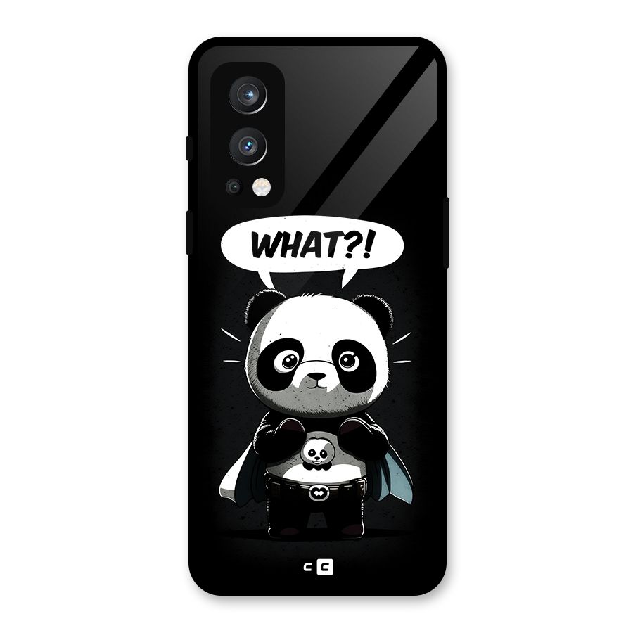 Panda What Confused Glass Back Case for OnePlus Nord 2 5G