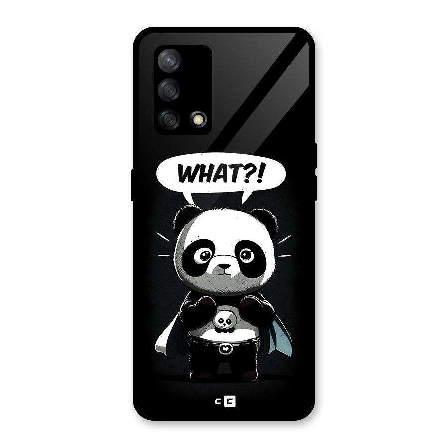 Panda What Confused Glass Back Case for Oppo F19