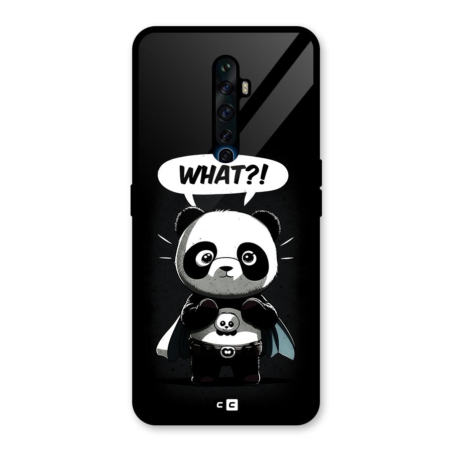 Panda What Confused Glass Back Case for Oppo Reno2 F