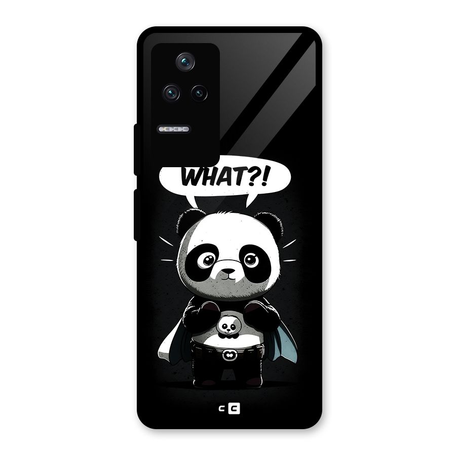 Panda What Confused Glass Back Case for Poco F4 5G