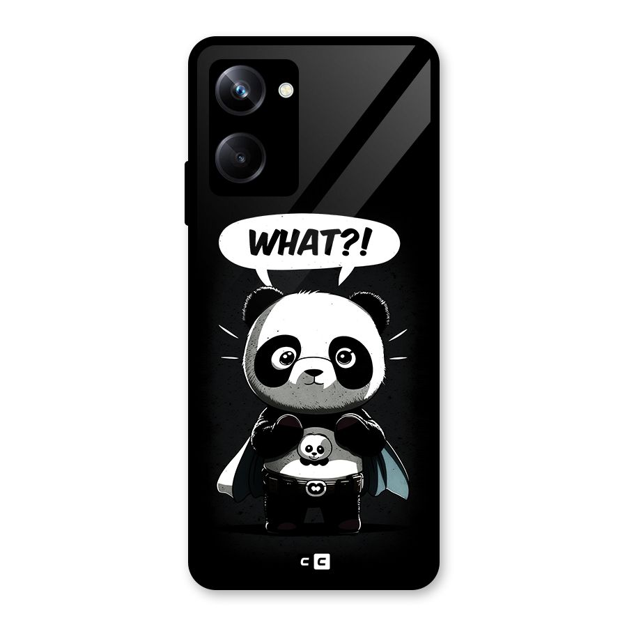 Panda What Confused Glass Back Case for Realme 10 Pro