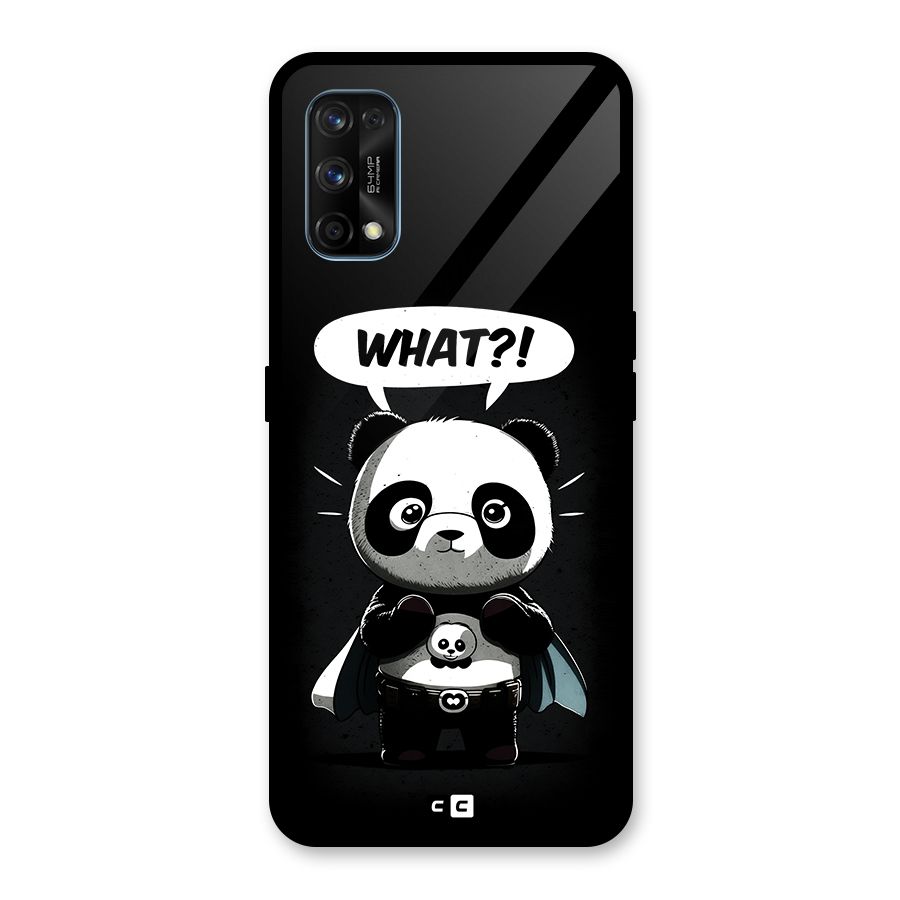Panda What Confused Glass Back Case for Realme 7 Pro