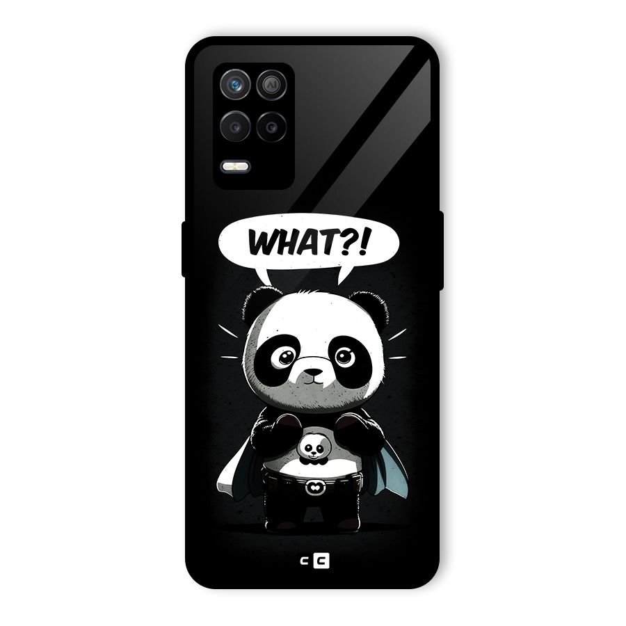 Panda What Confused Glass Back Case for Realme 8 5G