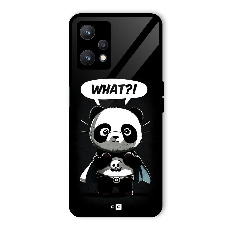 Panda What Confused Glass Back Case for Realme 9 Pro 5G