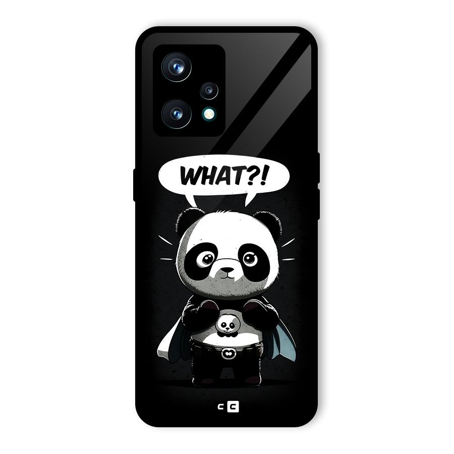Panda What Confused Glass Back Case for Realme 9 Pro Plus 5G