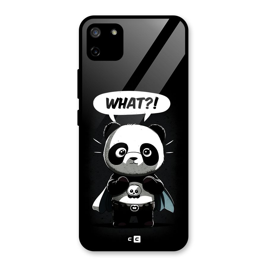 Panda What Confused Glass Back Case for Realme C11