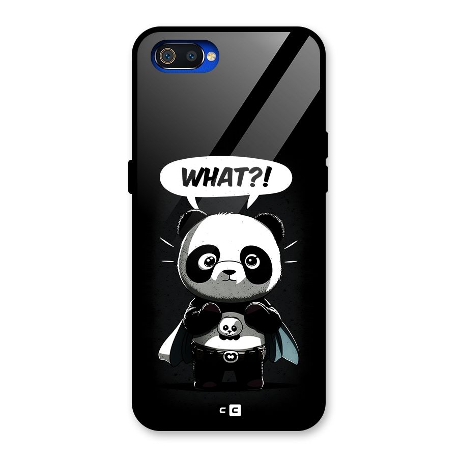 Panda What Confused Glass Back Case for Realme C2