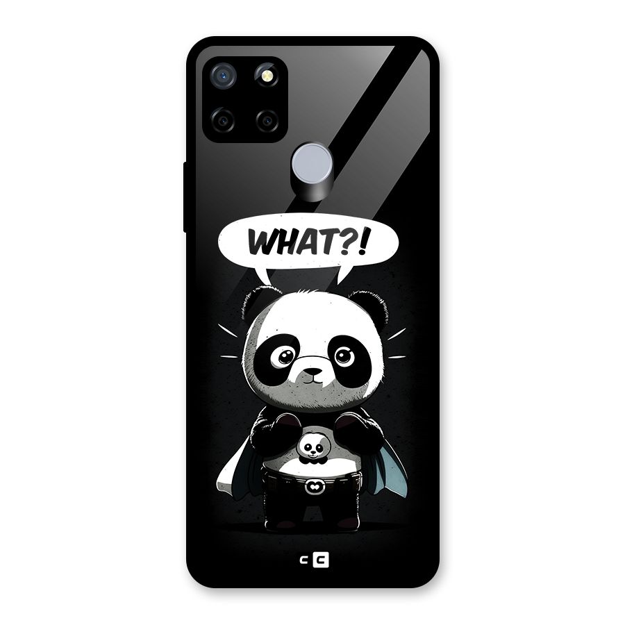 Panda What Confused Glass Back Case for Realme Narzo 20