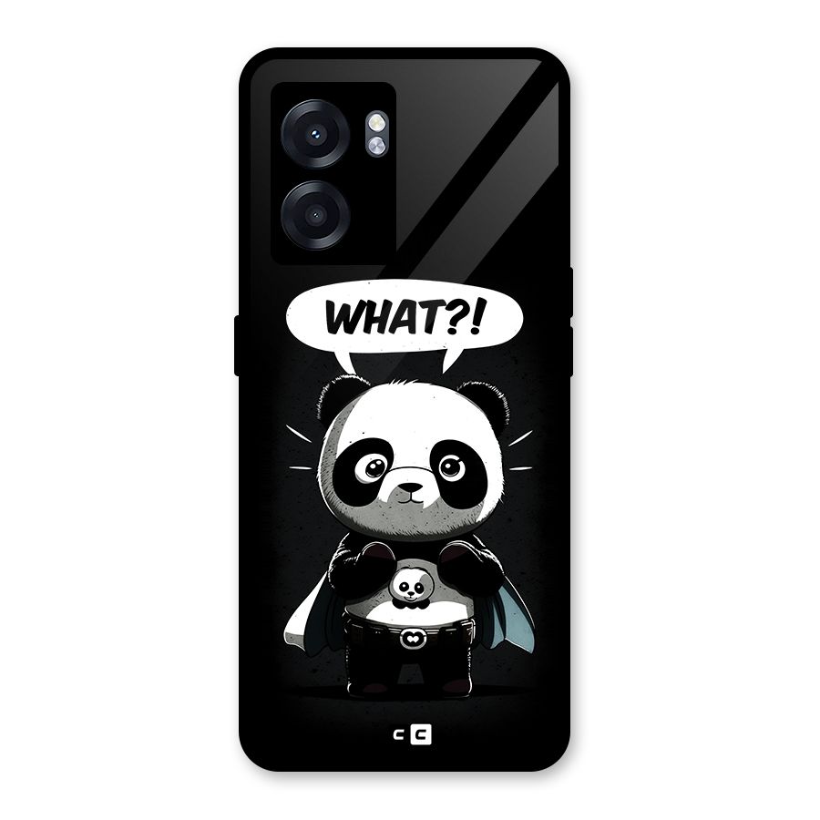 Panda What Confused Glass Back Case for Realme Narzo 50 5G