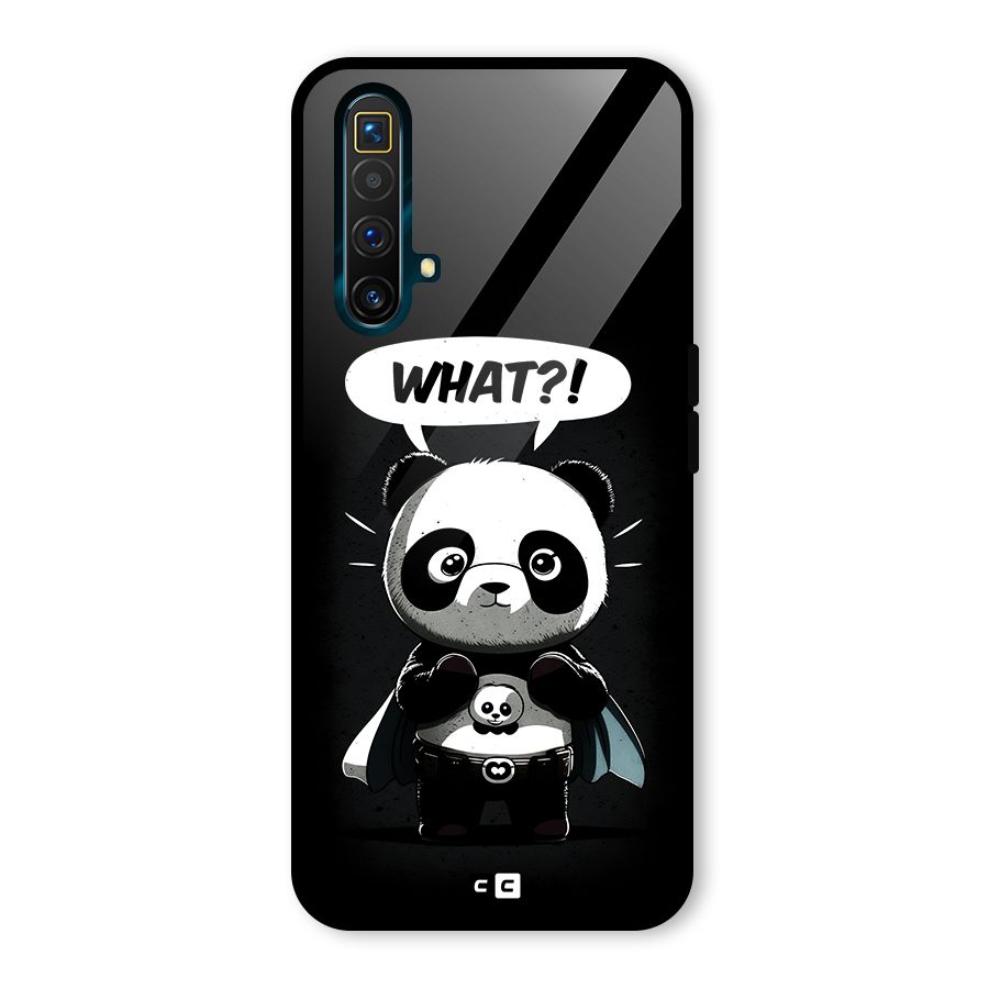 Panda What Confused Glass Back Case for Realme X3 SuperZoom