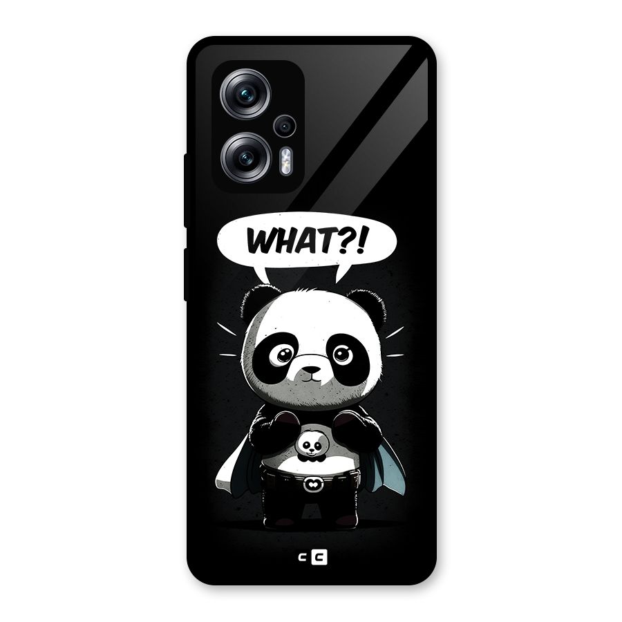 Panda What Confused Glass Back Case for Redmi K50i