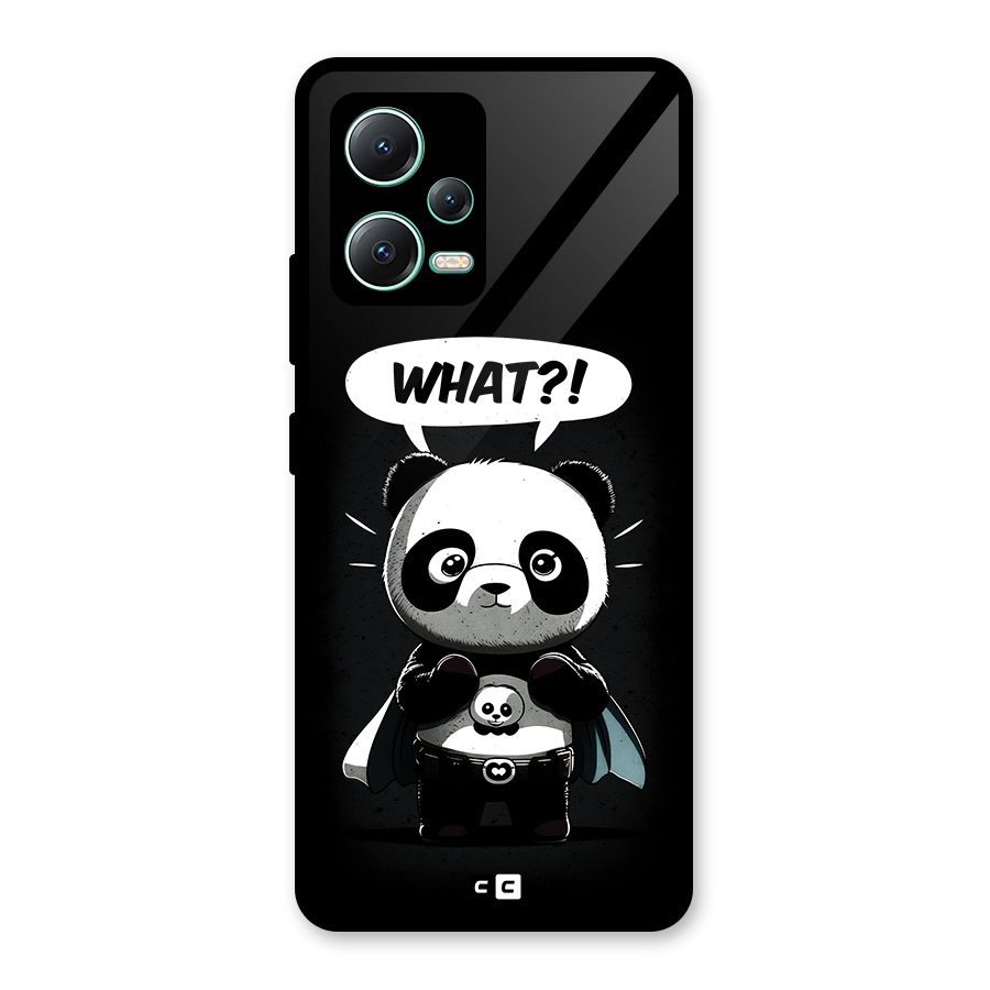 Panda What Confused Glass Back Case for Redmi Note 12 5G