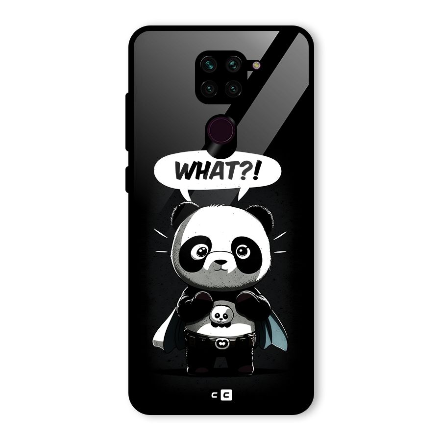 Panda What Confused Glass Back Case for Redmi Note 9