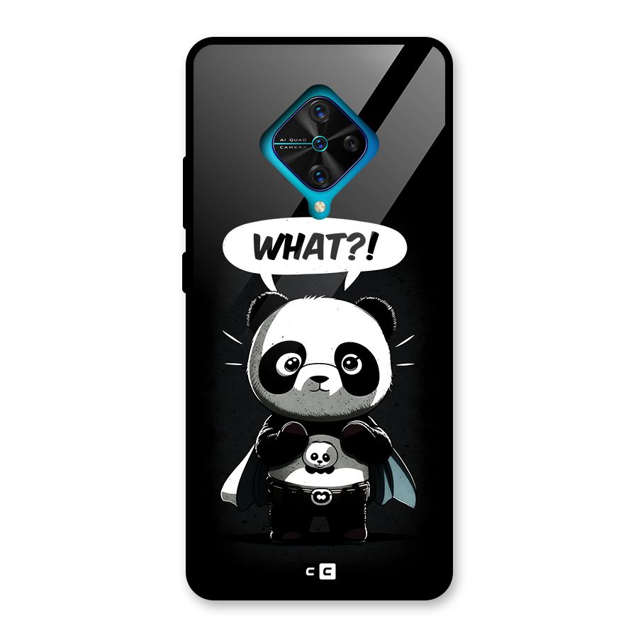 Panda What Confused Glass Back Case for Vivo S1 Pro